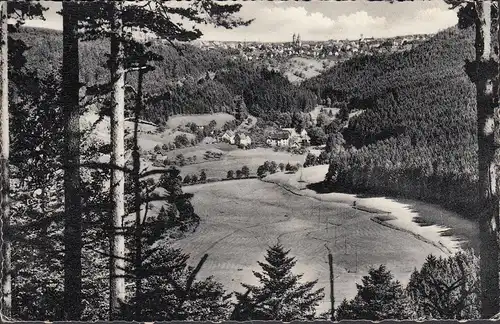 AK Freudenstadt, Panoramaansicht, gelaufen 1955