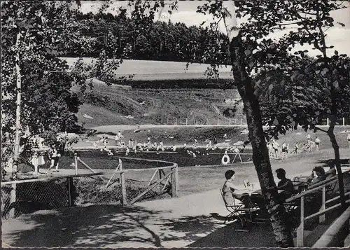 AK Wallenstein, Château de la piscine naturelle, Piscine, courue 1961