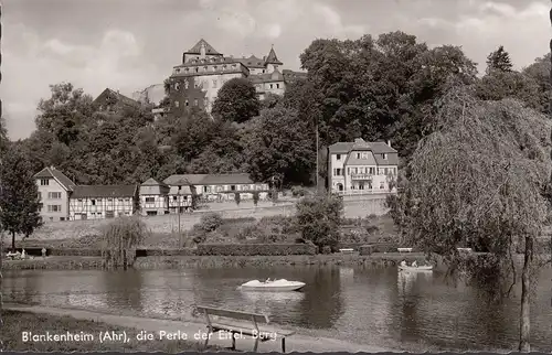 AK Blankenheim, Die Perle der Eifel, Burg, Boot, ungelaufen