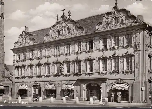 AK Würzburg, Haus zum Falken, gelaufen 1957