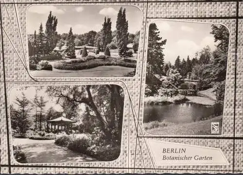 AK Berlin, Botanischer Garten, Parkansichten, gelaufen 1967