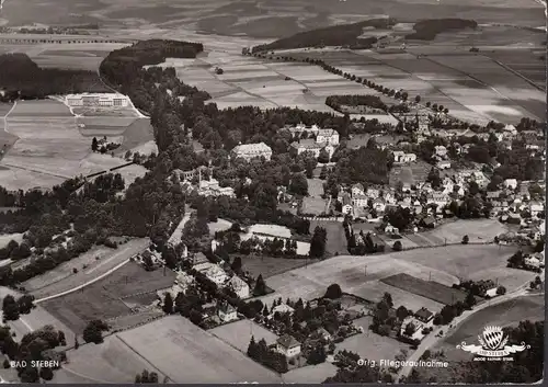AK Bad Steben, Stadtansicht, Fliegeraufnahme, gelaufen 1959