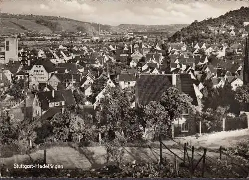 AK Stuttgart-Hedelfingen, vue de la ville, inachevé- date 1958
