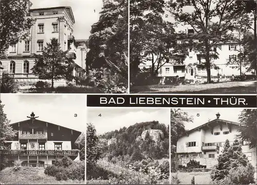 AK Bad Liebenstein, Klubhaus, Heimgaststätte, Kurheime, gelaufen 1981