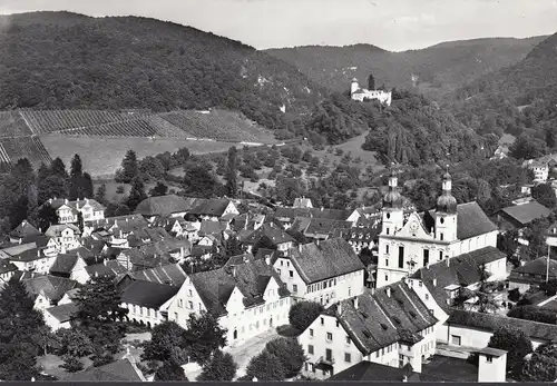 AK Arlesheim, vue de la ville, église, incurvée