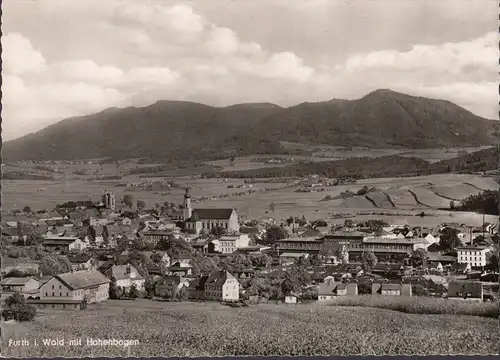 AK Furt dans la forêt avec arc de haute, vue de ville, église, incurvée