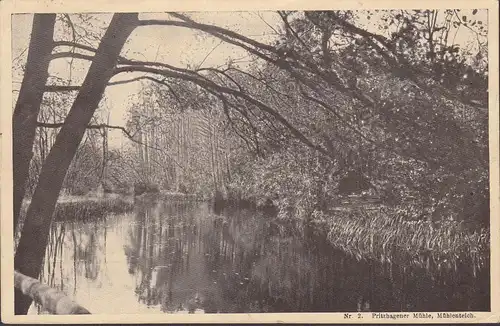 AK Bad Buckow, Pritzhagener Mühle, Museumteich, couru 1911