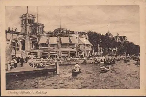 AK Hambourg-Uhlenhorst, Uhlenshorster ferry hangar, bateaux à rames, couru en 1922