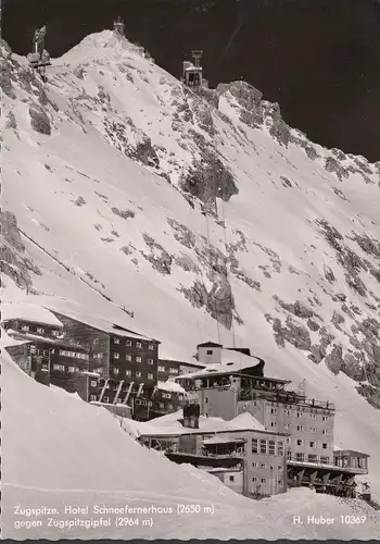 AK Garmisch-Partenkirchen, Zugspitze, Hotel Schneefernerhaus, couru 1961