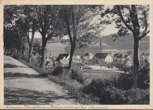 AK Furtwangen, Stadtansicht, Kirche, gelaufen 1936