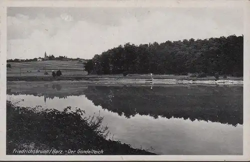 AK Friedrichsbrunn, Der Gondelteich, ungelaufen