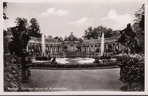 AK Bayreuth, château d'Ermitage avec des arts aquatiques, couru en 1940