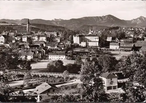 AK Traunstein avec des parois de corne, des rochers et des hautes pentes, couru en 1965