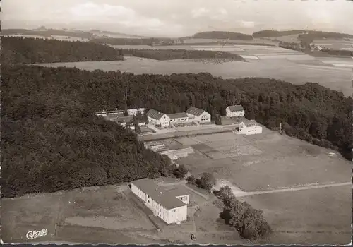 AK Rennerod, Maison de loisirs Westerwald, photo aérienne, incurvée