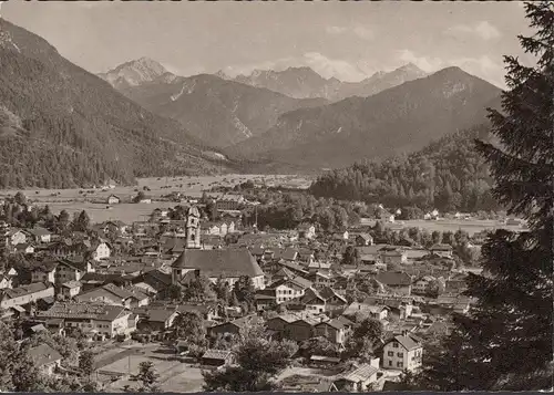 AK Mittenwald contre le sud, Tyrol, incurvé