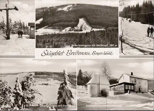 AK Unterbrachenau, Geiskopflift, Forsthausliif, Gasthof, couru, 1975