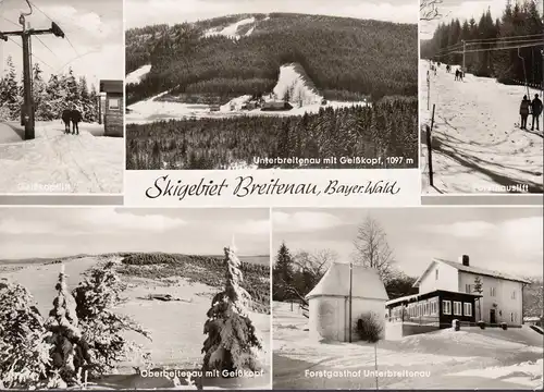 AK Unterbreitenau, Geiskopflift, Forsthauslift, Forstgasthof, gelaufen, 1975