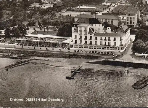 AK Bad Godesberg, Hotel Dreesen, Fligeraufnahme, gelaufen 1962