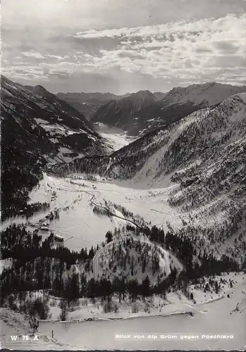 AK Poschiavo, Blick von der Alp Grüm, ungelaufen