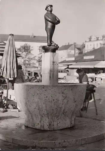 AK München, Weiß-Ferdl-Brunnen, ungelaufen