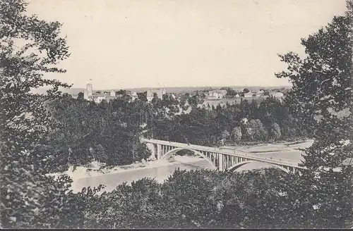AK Grünwald, Isartal, Neue Brücke, ungelaufen- datiert 1909
