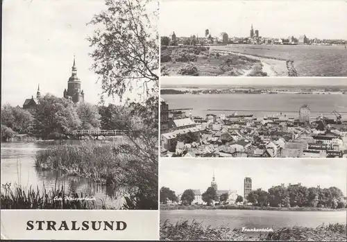 AK Stralsund, vue de la ville, Frankenteich, couru