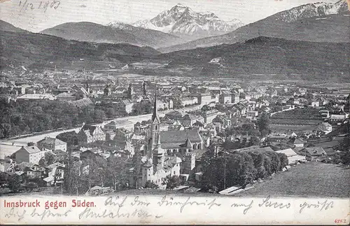 AK Innsbruck vers le sud, couru en 1899