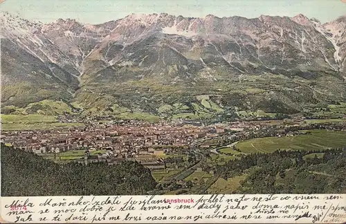 AK Innsbruck vers le nord, couru en 1911