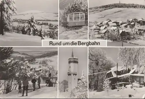 AK Oberweißbach, Cursdorf, Fröbelteich, Erholungsheim Frida Hockauf, Bergbahn, ungelaufen