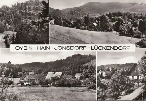 AK Oybin, Hain, Jonsdorf, Lückendorf, Stadtansichten, ungelaufen