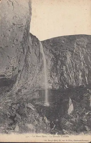 AK Le Mont Dore, La Grande Cascade, ungelaufen