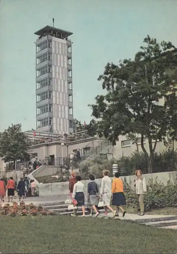 AK Berlin, Müggelturm, Besucher, gelaufen 1965