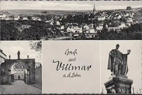 Villmar, Mehrbild, Gasthaus und Bäckerei Kullmann, ungelaufen