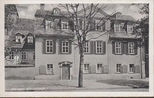 AK Weimar, Schillerhaus, incurvée