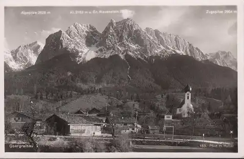 AK Obergrainau, vue sur la ville, église, images natales, incursion