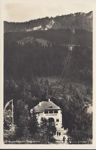 AK Garmisch-Partenkirchen, Kreuzeckbahn, Talstation, Heimatbilder, ungelaufen