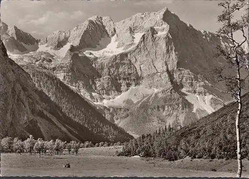 AK Tirol, Großer Ahornboden mit Eiskar, gelaufen 1953