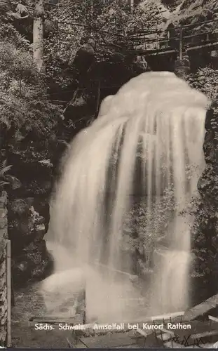 AK Rathen, Amselfall, Sächsische Schweiz, gelaufen 1966