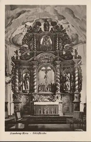 AK Ilsenberg, Schloßkirche, Altar, ungelaufen