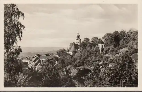 AK Hohenstein-Ernstthal, vue de ville, église, couru 1961