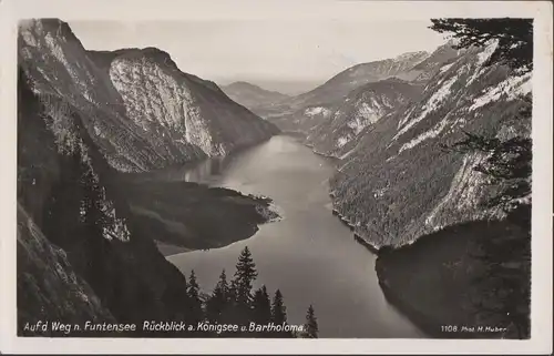 AK Schönau, Königssee und Bartholomä, ungelaufen