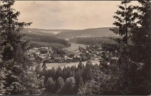 AK Jägersgrün, Tannenbergthal, Panoramaansicht, gelaufen 1968