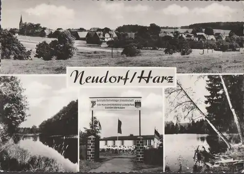 AK Neudorf, camp de vacances, vue sur la ville, couru 1967