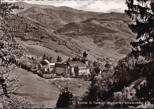 AK Münstertal, Kloster St. Trudpert, gelaufen 1965