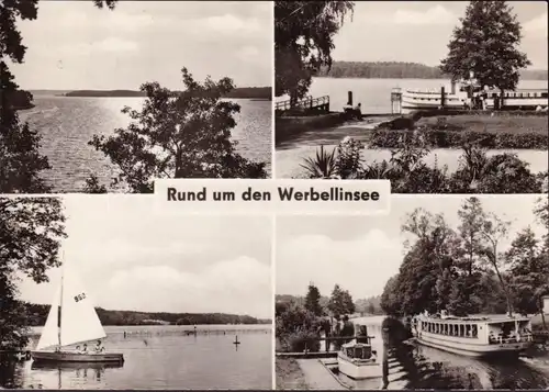 AK Werbellinsee, Dampfer Müggel-See, Boote, gelaufen