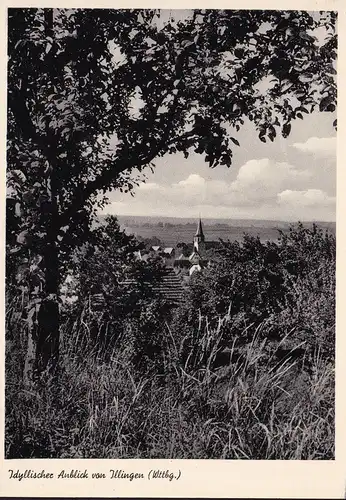 AK Illingen, Idyllischer Anblick auf die Stadt, Kirche, ungelaufen