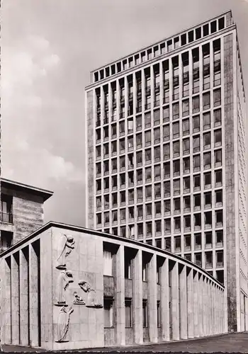 AK Köln, Gerlin Hochhaus, gelaufen 1958