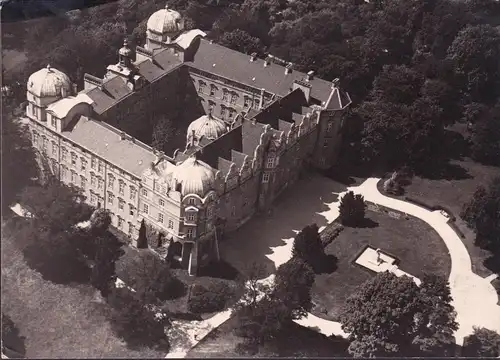 AK Celle, Schloss, Fliegeraufnahme, gelaufen 1958