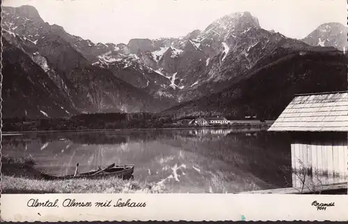AK Almtal, Almsee mit Seehaus, gelaufen 1962