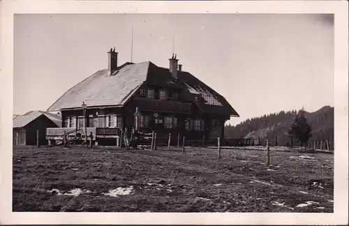 AK Bruck an der Mur, Naturfreundehaus, Alpengasthof, Hochanger, gelaufen